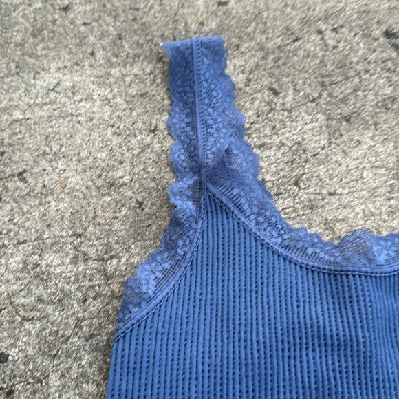 Blue Lace Bodysuit Size Small - Picture 2 of 3